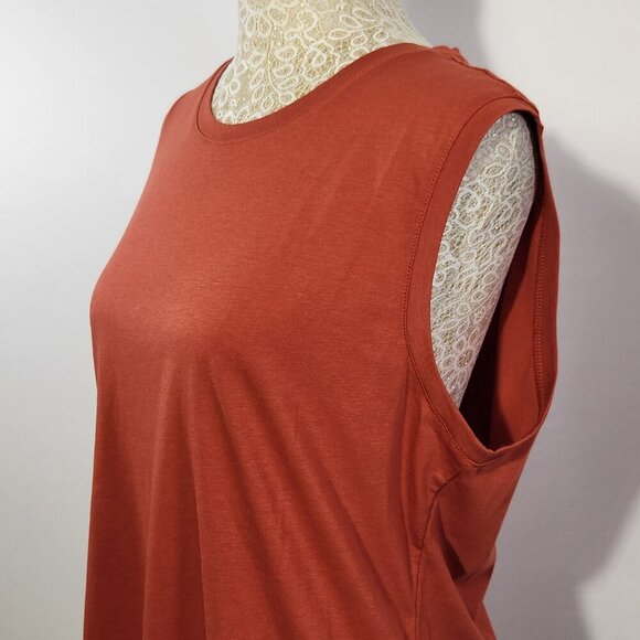 Quince Women's M Rust Cotton Modal Muscle Tank Basics Base Layer Casual Capsule - Picture 7 of 14
